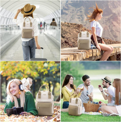 Rucksack Damen Klein Wasserdicht Cityrucksack Handtasche USB