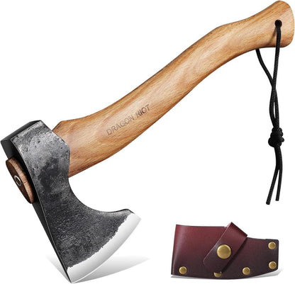 Handbeil Axt Survival mit Scheide 33cm - Robuste Outdoor Axt Wikinger