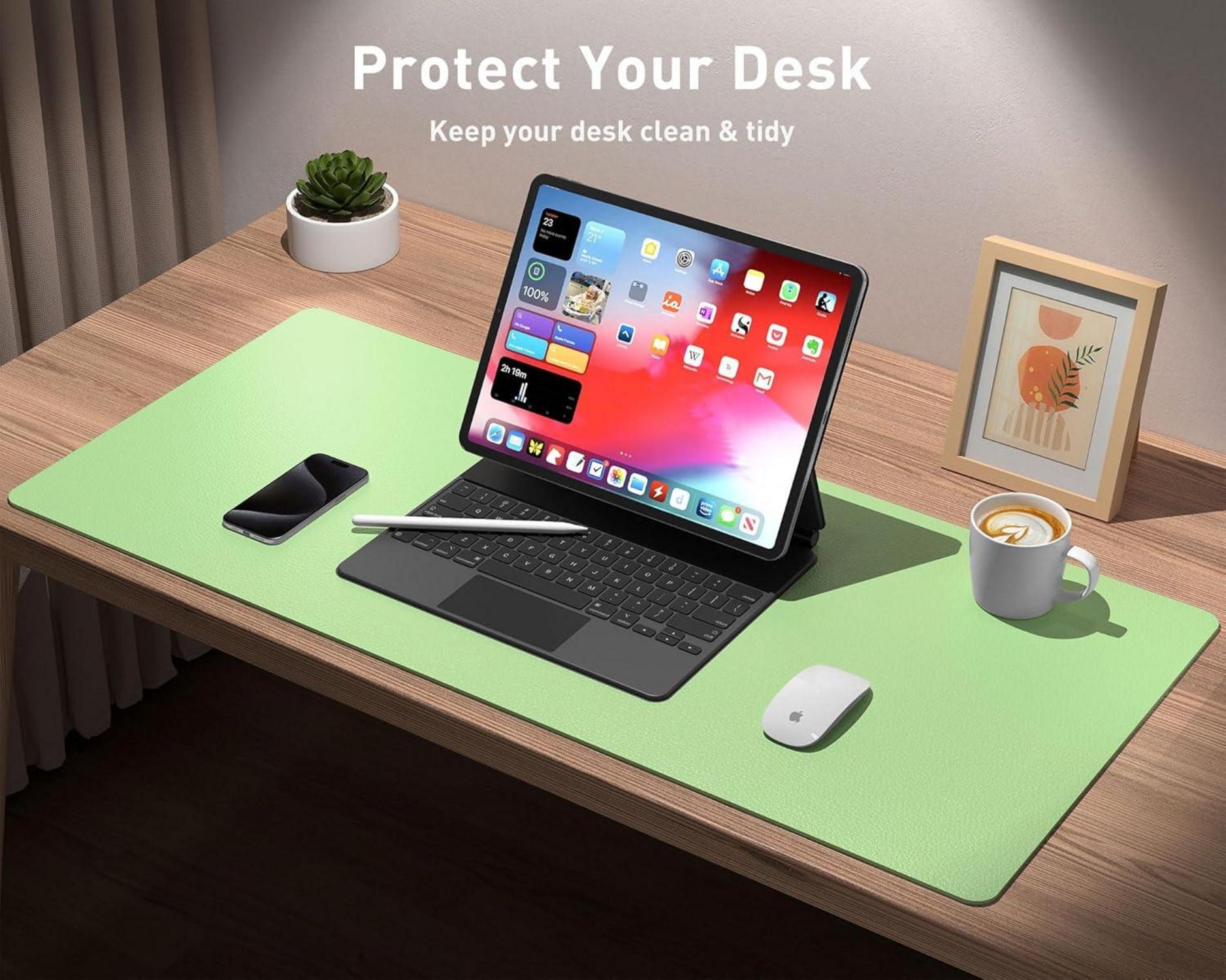 Schreibtischunterlage Mauspad Leder Multifunktionales Office Mousepad