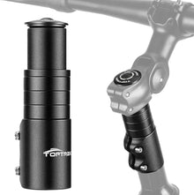 Toptrek Lenkererhöhung Fahrrad Aluminium 28,6 mm 12 × 2,86 cm Schwarz