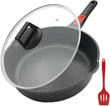 Bobikuke 28cm Pfanne mit Deckel Antihaft Beschichtet und Abnehmbarer