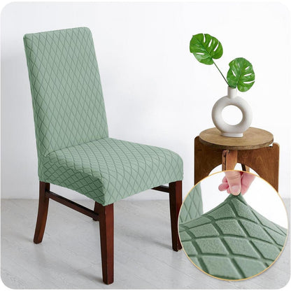 Stuhlhussen Set 4er Matcha Grün – Abnehmbar & Waschbar