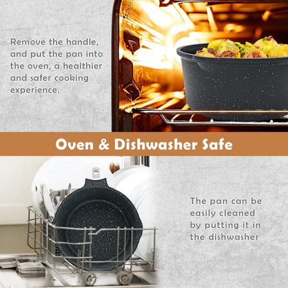 Stielkasserolle 16cm Milchtopf Induktion 1,5L Antihaft