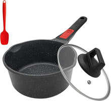 Stielkasserolle 18 cm Antihaft Kochtopf 2L Milchtopf mit Ausgießer