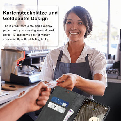 Google Pixel 7 Pro Hülle Leder Schutzhülle Klapphülle Wallet Case