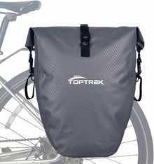 Fahrradtasche Gepäckträger Wasserdicht Reflektoren 23-28L Grau