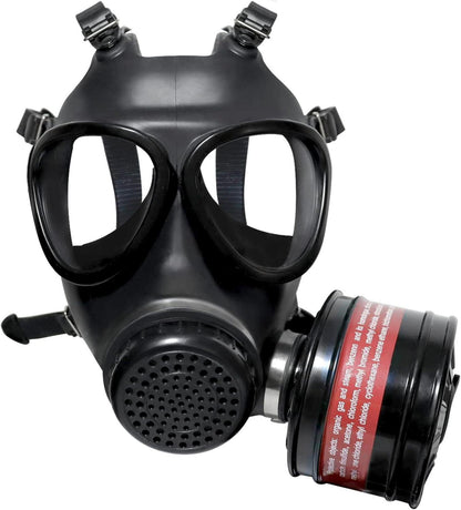 Vollgesichts-Atemschutzmaske mit 40 mm Aktivkohlefilter für
