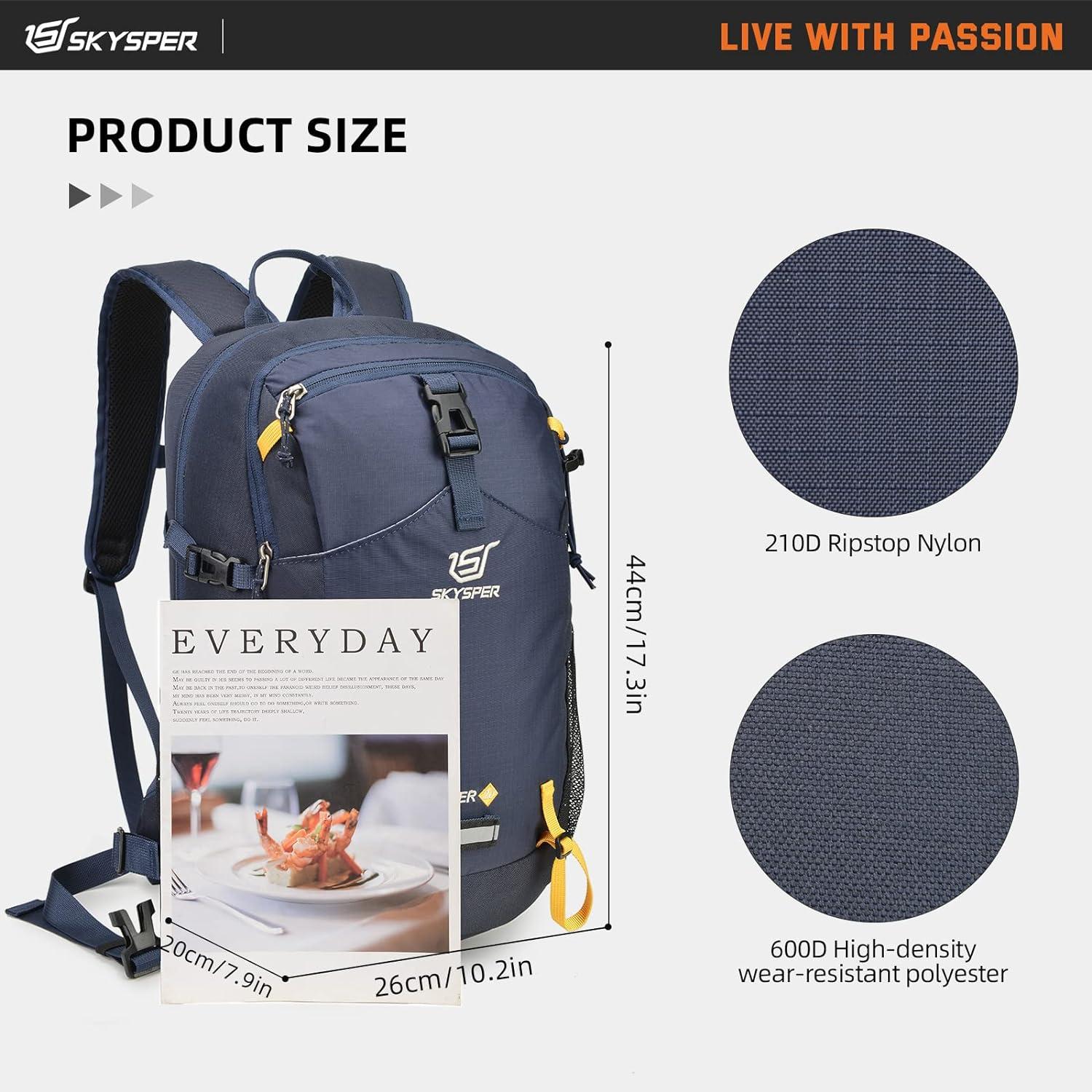 SKYSPER Wanderrucksack 20L Trekkingrucksack Leicht blau