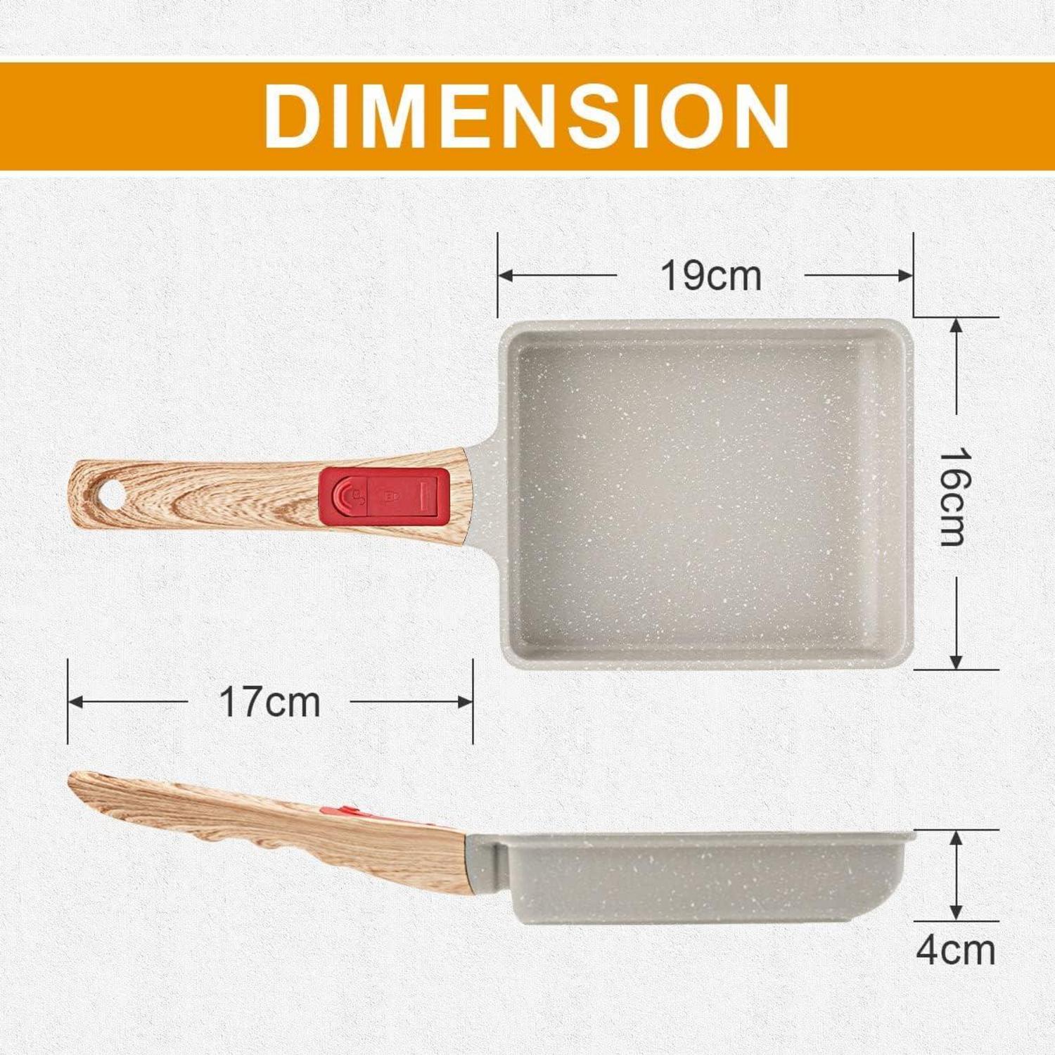 Tamagoyaki Pfanne Antihaft Rechteck 19 x 16 cm