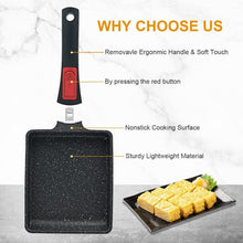 Bobikuke Tamagoyaki Pfanne Antihaft 19x16 cm, Abnehmbarer