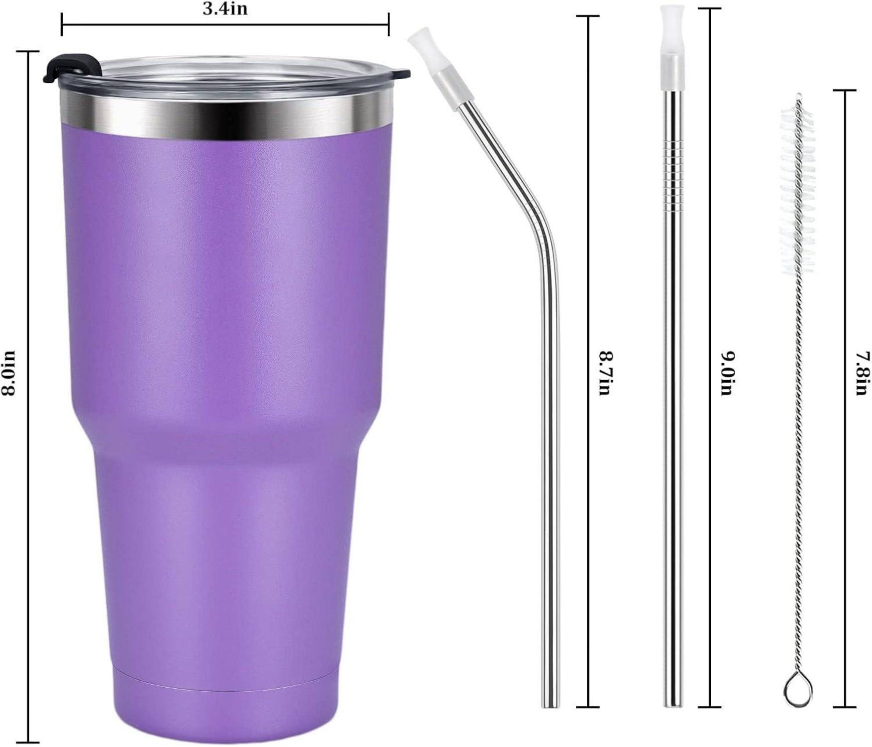 Livole 30oz Thermobecher Edelstahl Vakuum Isoliert Kaffeebecher Lila