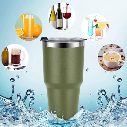 Livole 30oz Thermobecher Edelstahl Kaffee to go Armee Grün