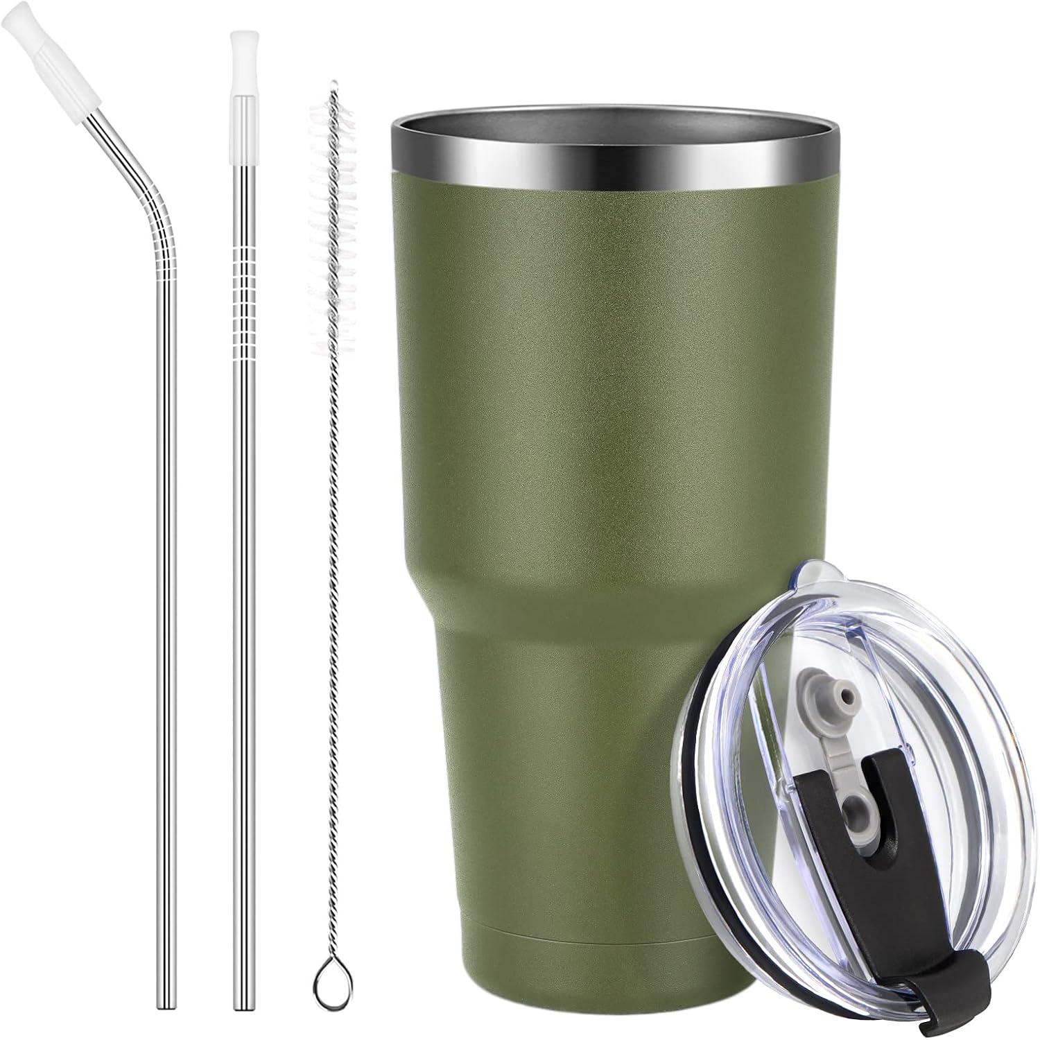 Livole 30oz Thermobecher Edelstahl Kaffee to go Armee Grün