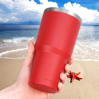 Livole 30oz Thermobecher Edelstahl Vakuum Kaffeebecher Rot