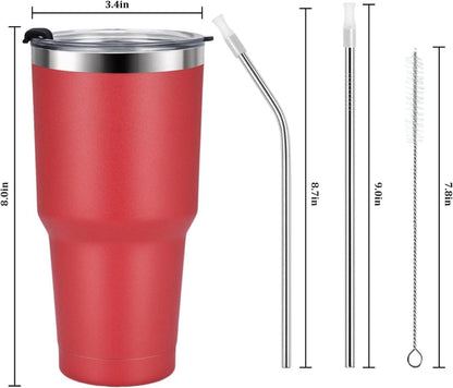 Livole 30oz Thermobecher Kaffee to go Camping Tasse Rot
