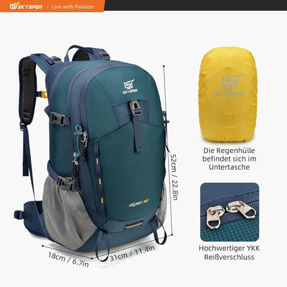 Wanderrucksack 30L Trekkingrucksack Wasserfest