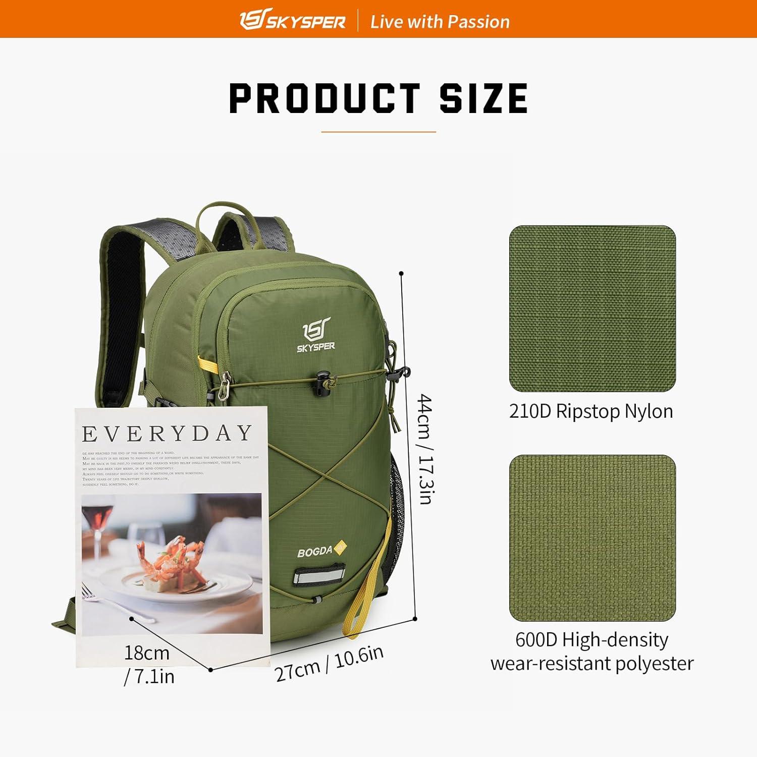 Wanderrucksack 20L Trekkingrucksack Leicht Rucksack Tagesausflüge