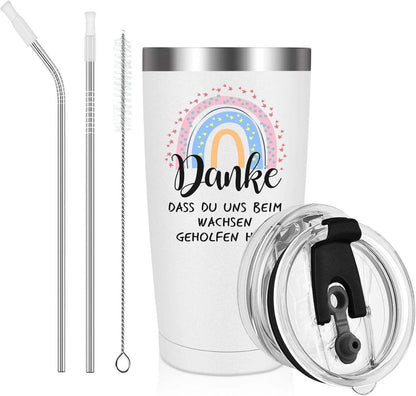 Lehrer Geschenk Lehrerin Abschied Dankeschön mit Deckel 600ml