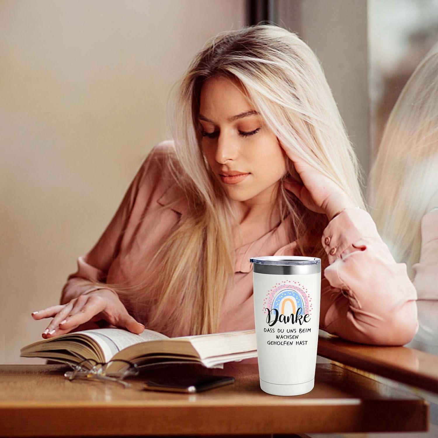 Lehrer Geschenk Lehrerin Abschied Dankeschön mit Deckel 600ml