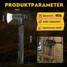 DRAGON CREEK Camping Axt Beil Outdoor Survival Multitool mit