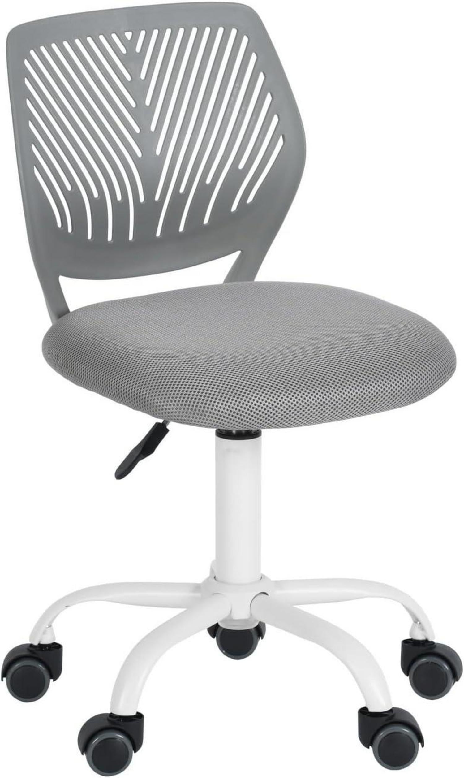Modernes Grau Ergonomischer Bürostuhl ohne Armlehne