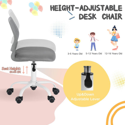 Schreibtischstuhl Drehstuhl Bürostuhl Stoffsitz Ergonomisch Grau