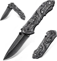Dragon Creek Klappmesser Taschenmesser mit Gravur & Daumenpins