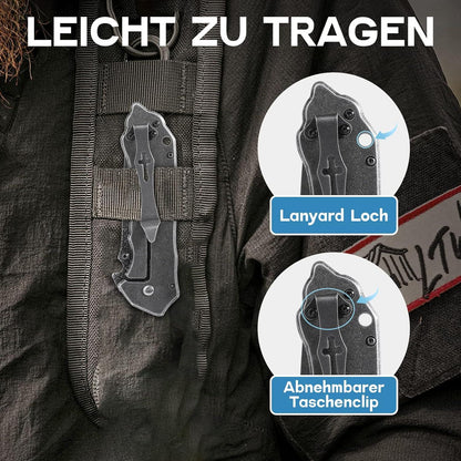 Dragon Creek Klappmesser Taschenmesser Edelstahl für Abenteuer Camping Männer