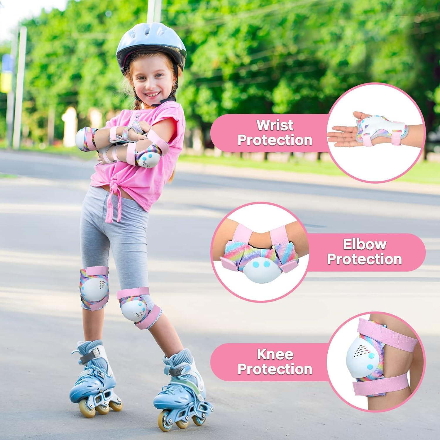 Knieschoner Kinder Mädchen Inline Skates Handgelenkschoner