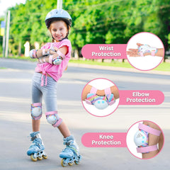 Knieschoner Kinder Mädchen Inline Skates Handgelenkschoner