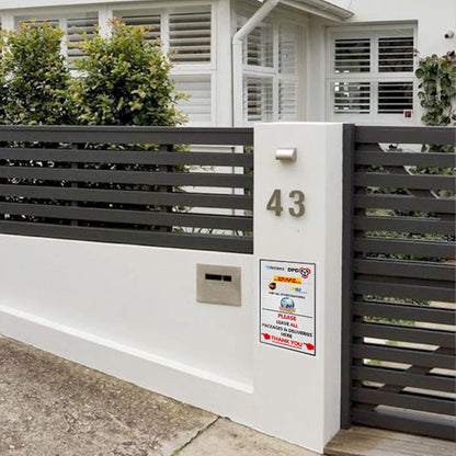 Metallschild Pakete hier ablegen 20x30cm Dekor Haustür Bleichschild