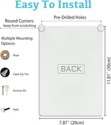 Pakete ablegen Metallschild 20x30cm Dekor Haustür - Vintage