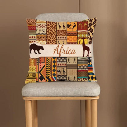 Afrikanischer Kissenbezug 40x40 cm – Farbiger Zierkissenbezug