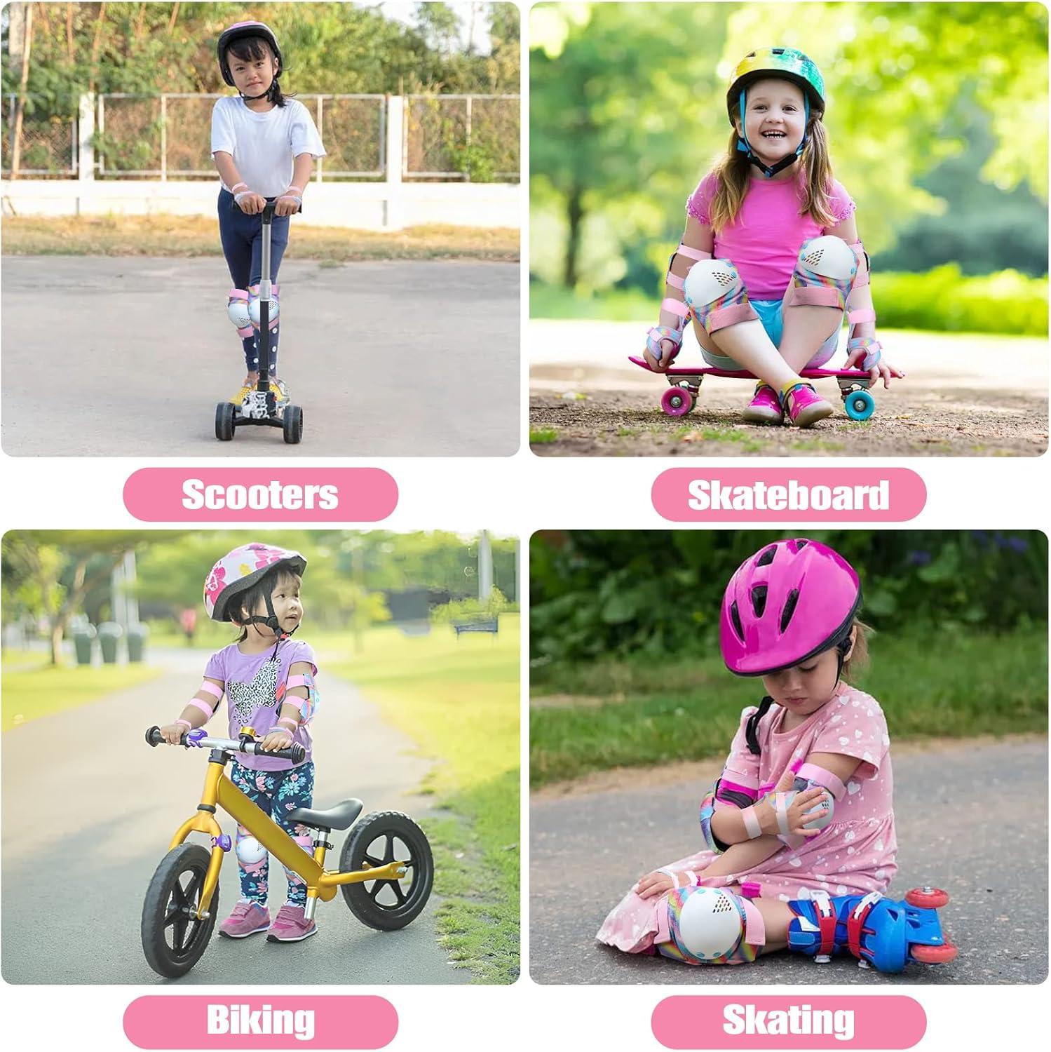 CHMMY Knieschoner Kinder Rollschuhe Skateboard BMX Medium Bunt