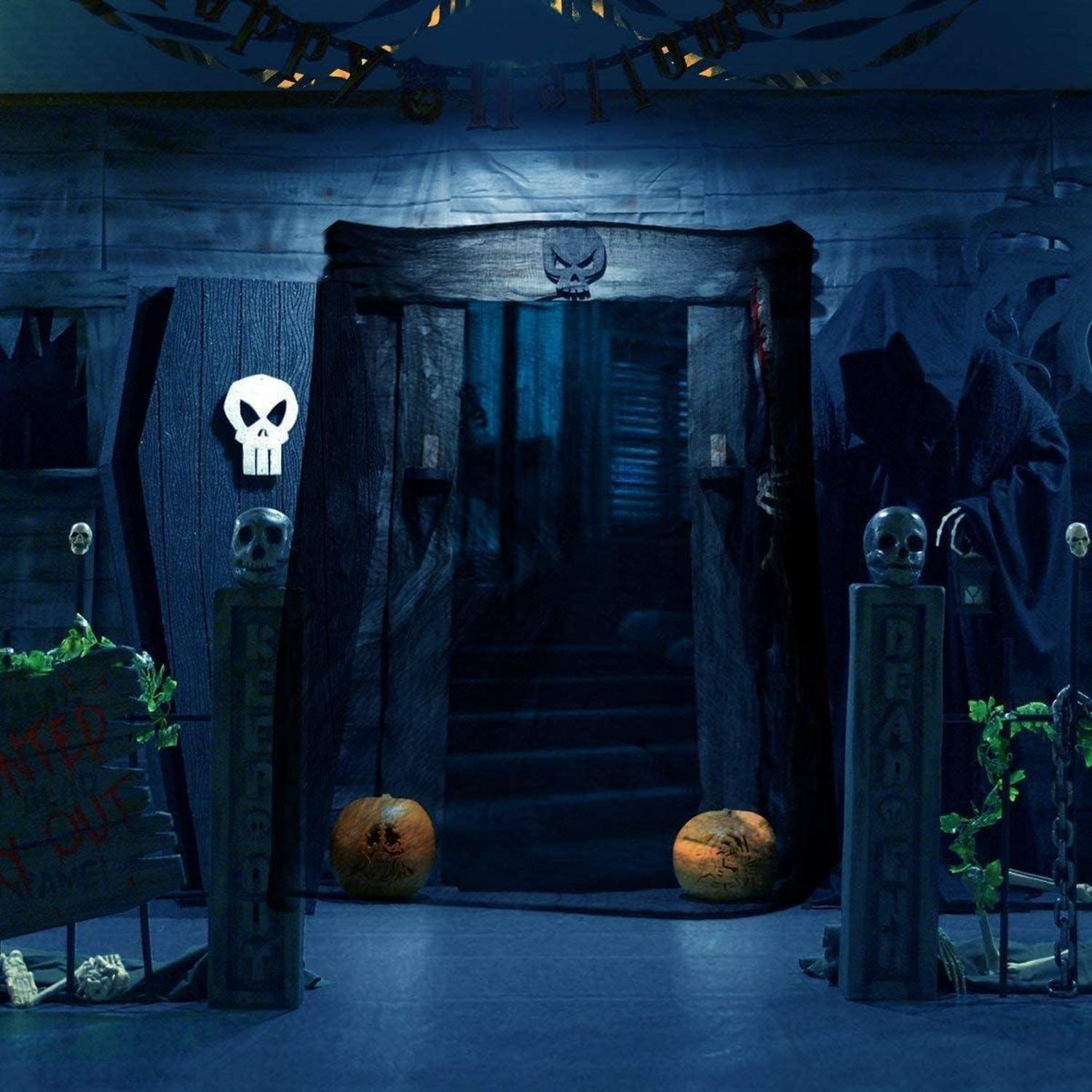 Schwarzes Halloween Geistertuch Cover Gaze 200x400 cm