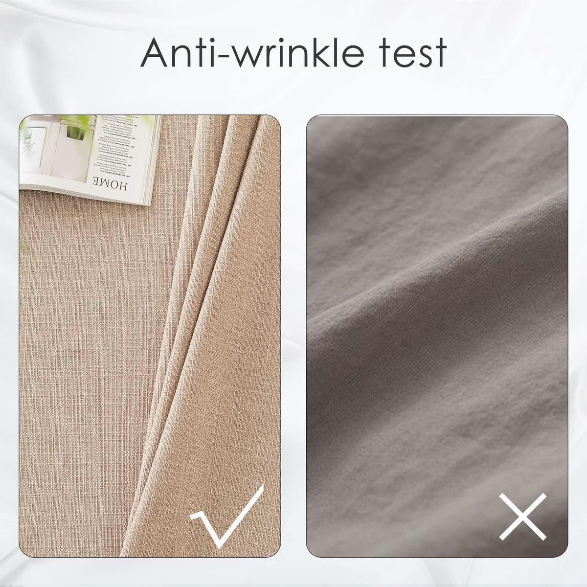 Beige Tischdecke 229x396 cm | Wasserabweisend & Leinenoptik