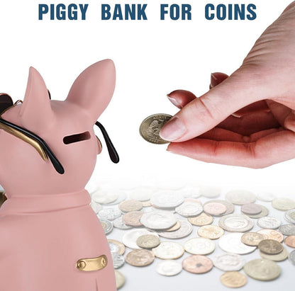 Bulldoggen-Statue Harz Hunde-Butler Aufbewahrungstablett