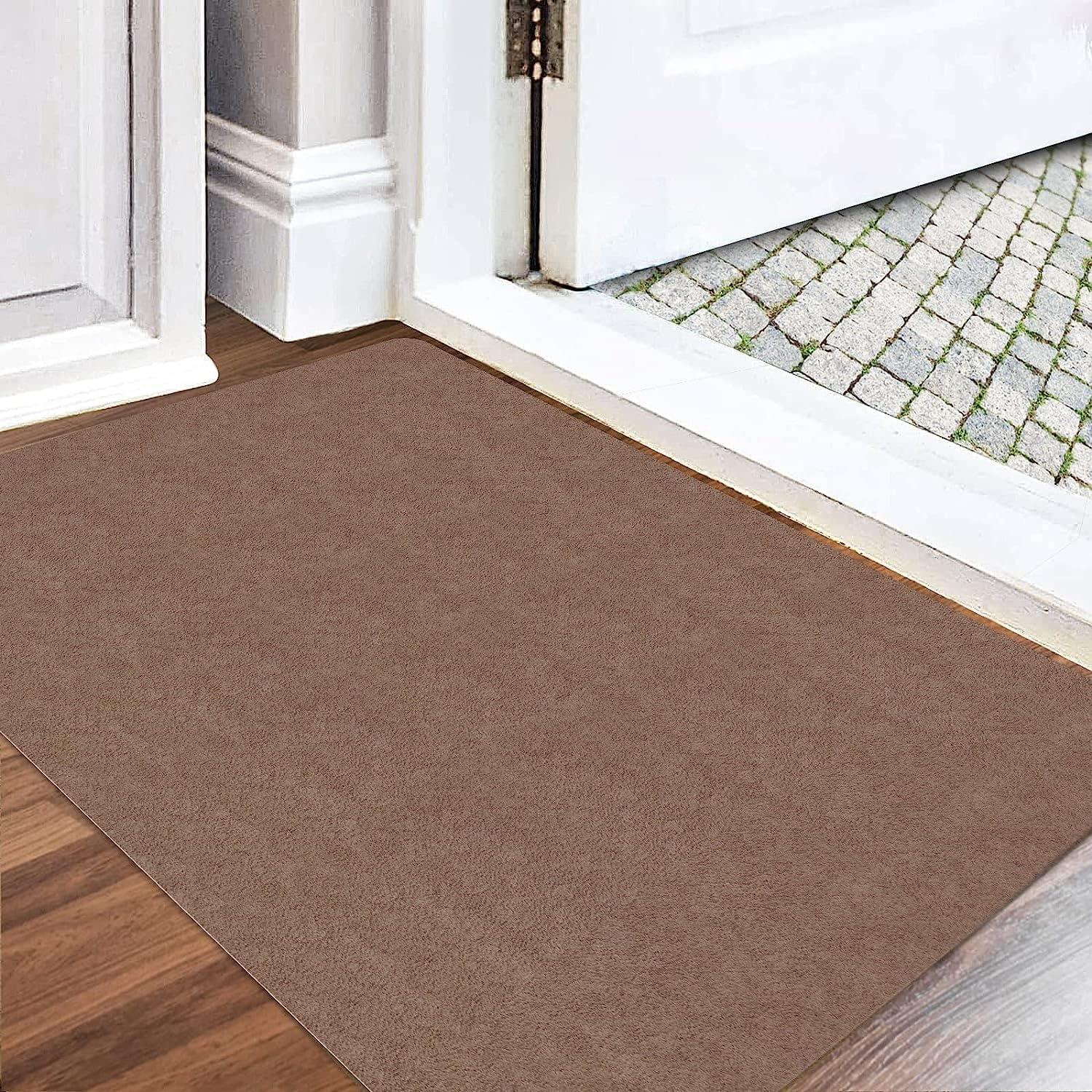 Fußmatte innen waschbar 80x120cm Schmutzfangmatte Türmatte braun