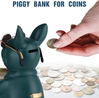 Multifunktionale Bulldoggen-Statue Harz Aufbewahrungstablett