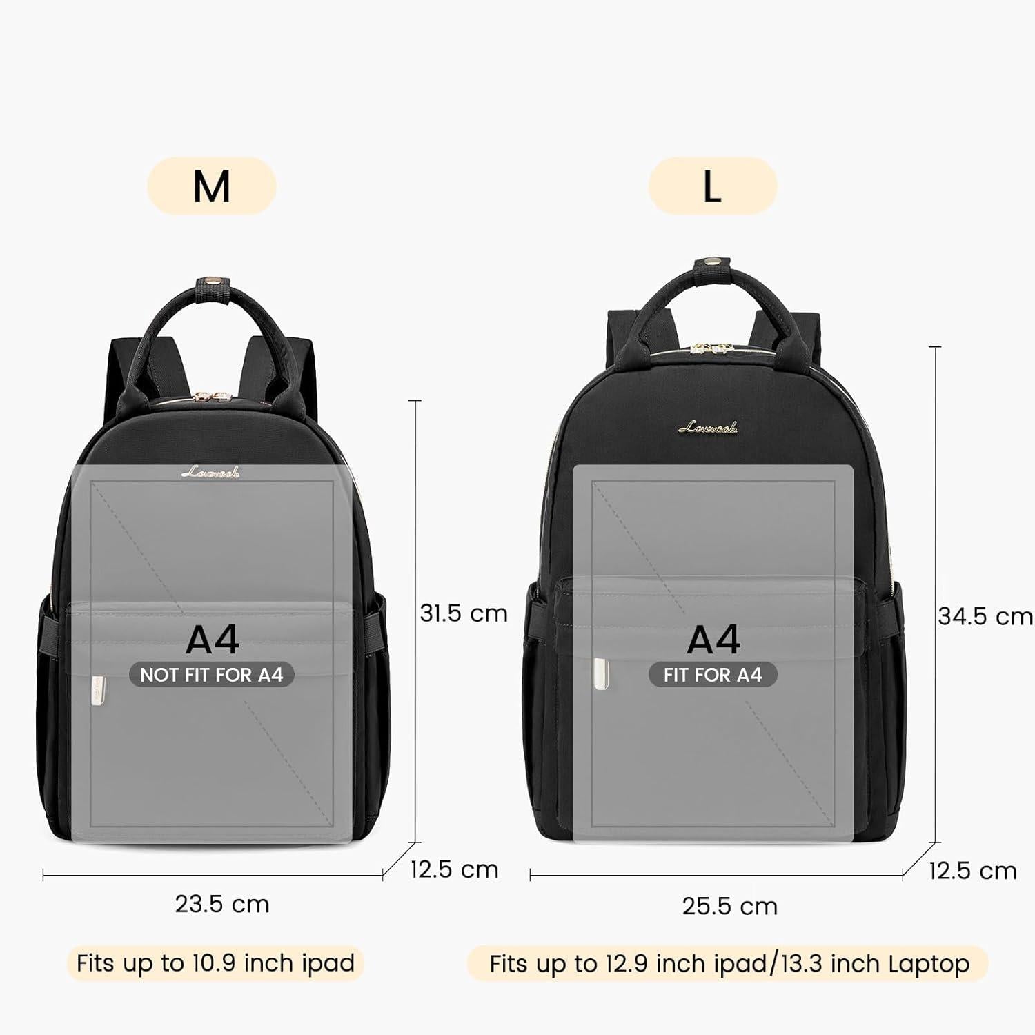 Kleiner Rucksack Damen Wasserdicht Mini Backpack 2 in 1 Cityrucksack 11 Zoll