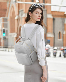 Kleiner Damen Rucksack Nylon Wasserdicht 2-in-1 Backpack