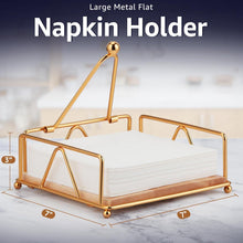 Serviettenhalter Gusseisen modern stabil Gold 18cm