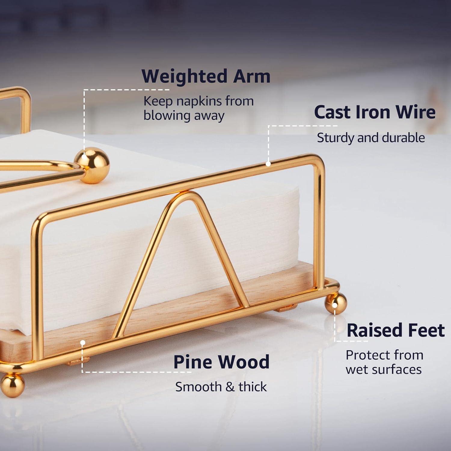 Serviettenhalter für Küche Esstisch - Flach, modern, stabil