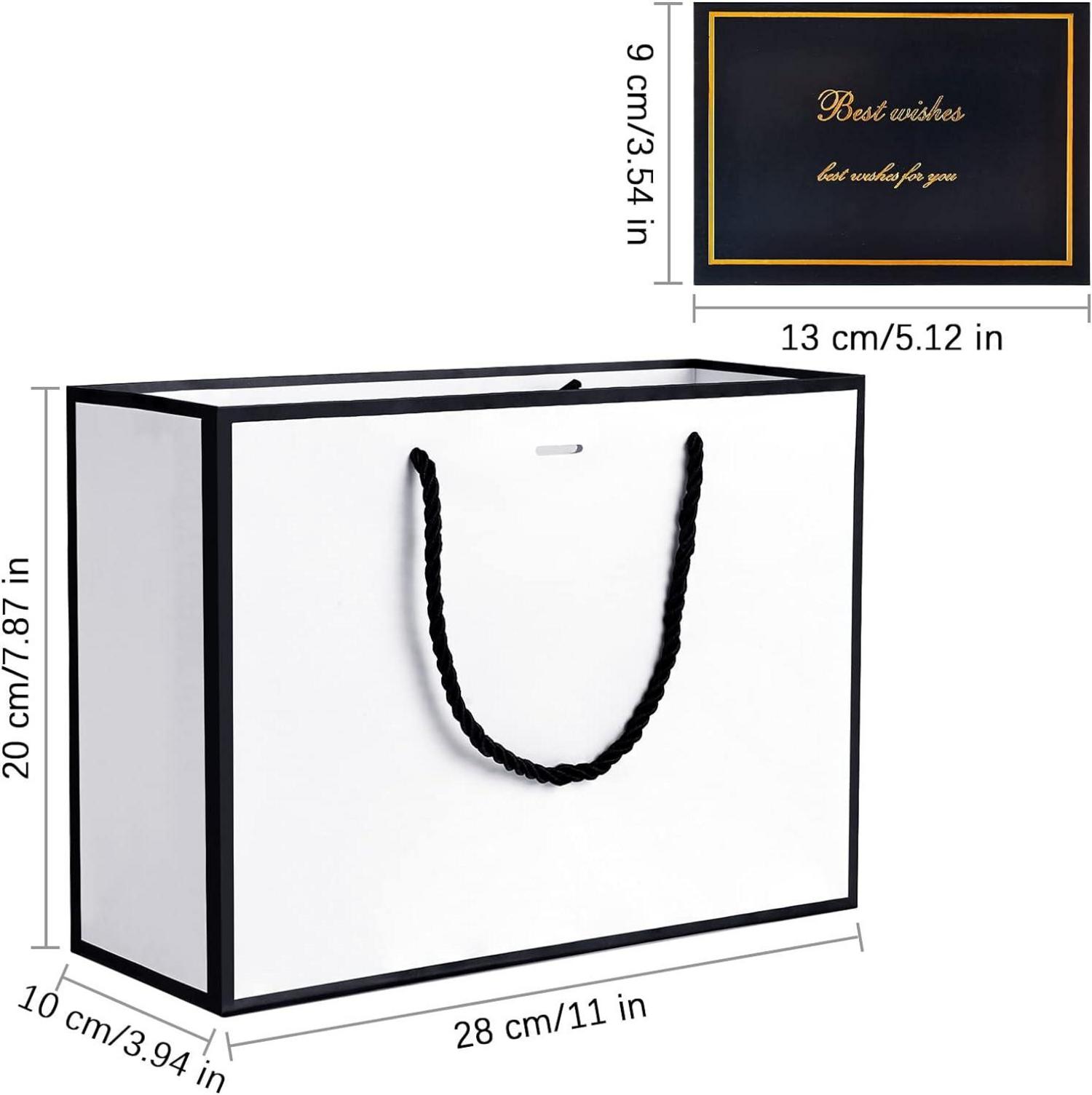 BBLIKE Geschenktüten mit Schleifenbändern und Grußkarten