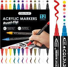 Acrylic Paint Marker Set für Steine Bemalen 12PCS, Wasserfest