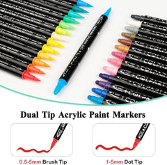 12PCS Acrylic Paint Marker Stifte Set - Wasserfest für