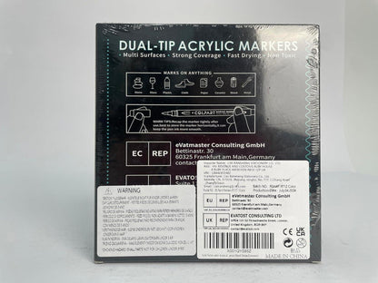 Acrylfarben Stifte Set 12PCS Wasserfest Acrylic Paint Marker Steine