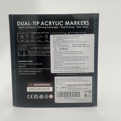 Acrylstifte Set 36PCS Wasserfest Stein bemalen Marker Kit