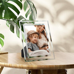 Bilderrahmen Set Glas 13x18 cm Silber Fotorahmen 18x13 cm