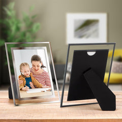 Giftgarden Glas Bilderrahmen Silber 13x18 cm 4er Set